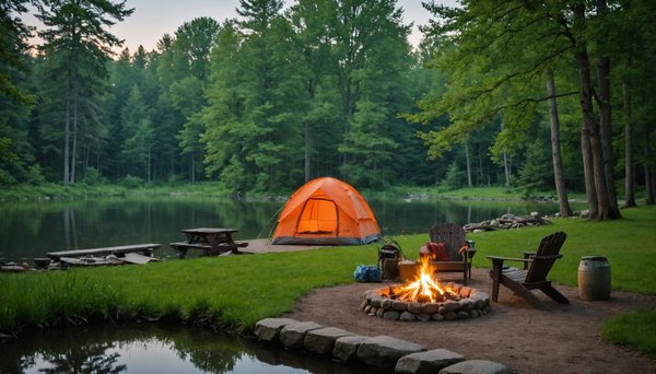 Venez pêcher et vous détendre au camping de l'Étang