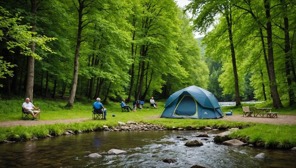 Camping au bord de la rivière : la nature en ariège à portée de main