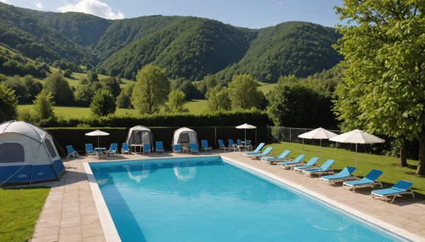 Le plaisir d'un camping avec piscine chauffée au pays basque